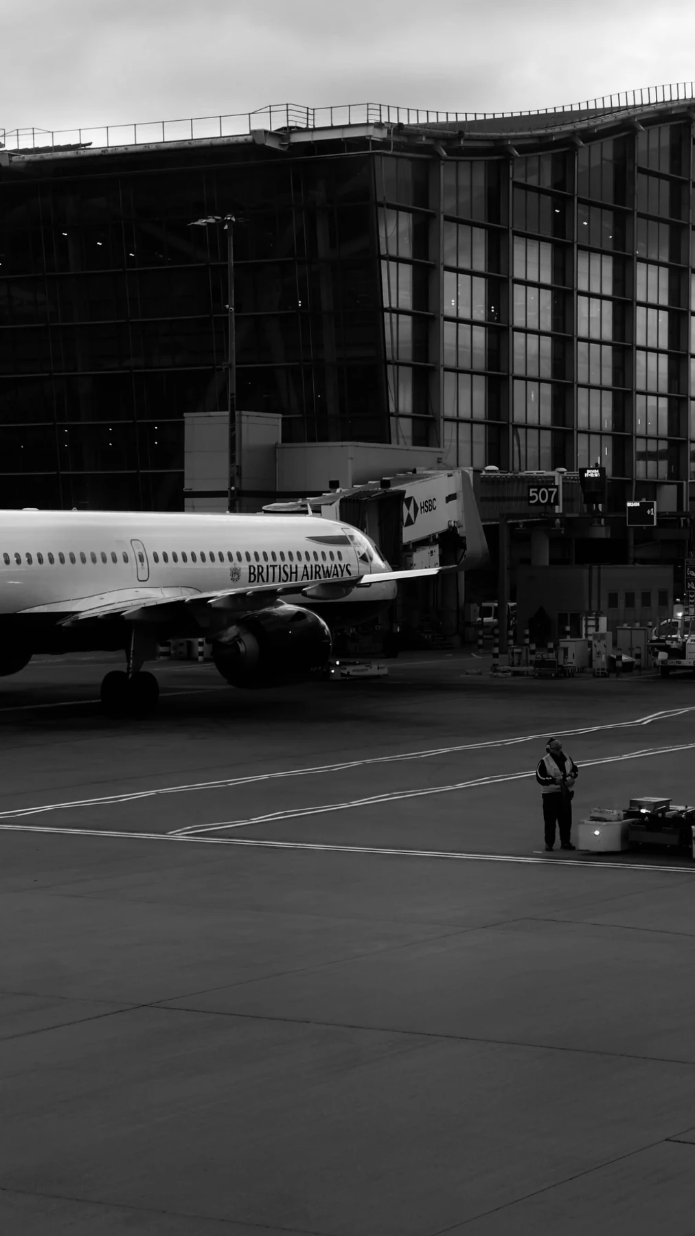 Monochrome airport study