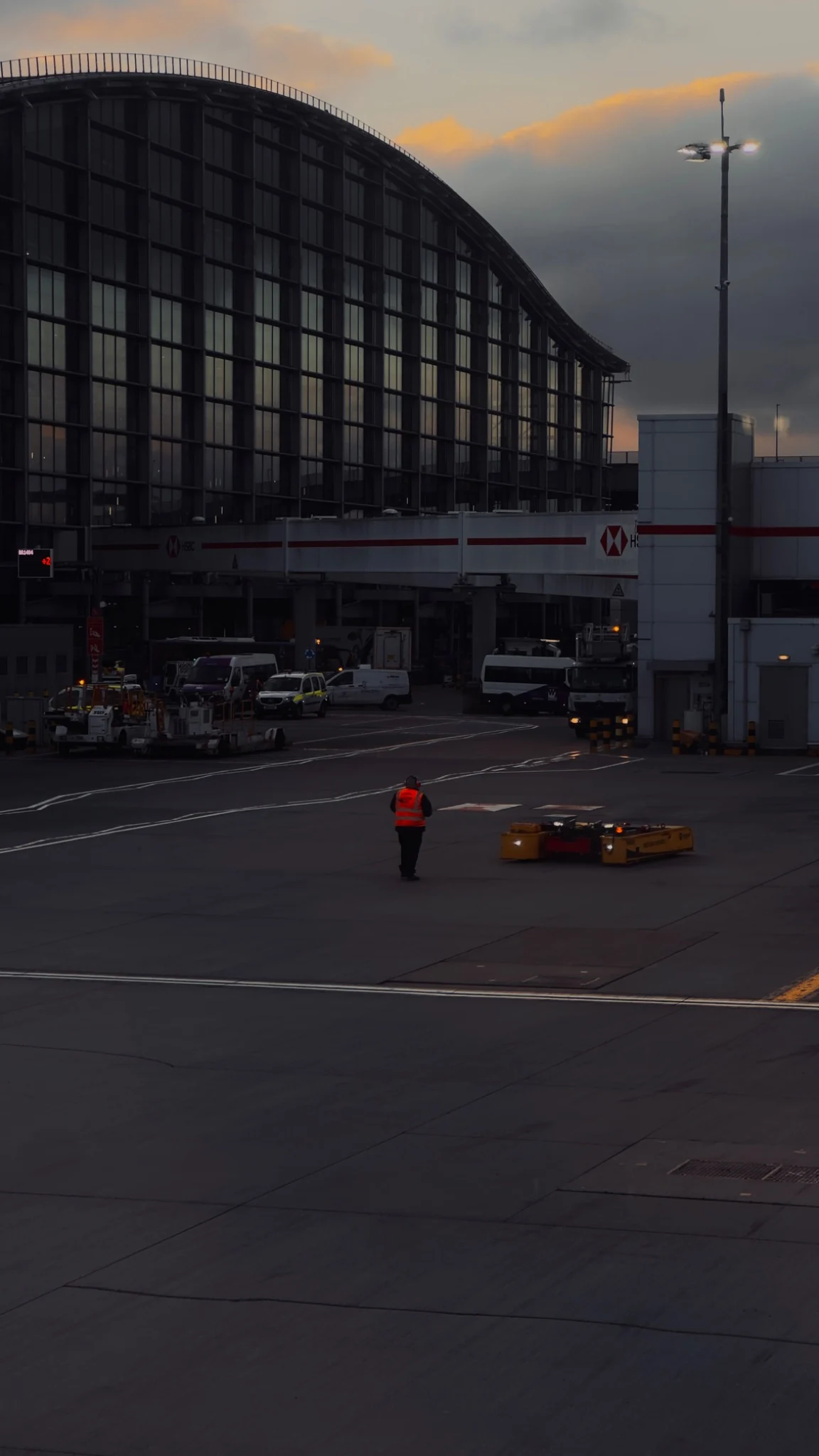 Airport scene photographed on iPhone